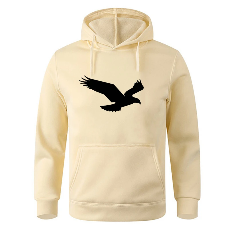 2024 men and women the same fashion casual trend hoodie outdoor sports travel hoodie bird graphic printed hoodie