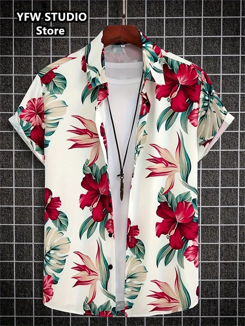 

Fashion 3D Printed Summer Hawaiian Shirt Men Women Clothing Loose Beach Short Sleeve Blouse Men's Vocation Lapel Boy