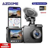 AZDOME GS63H Dash Cam 2.4inches 4K Registrar LCD Screen Built In GPS Speed Coordinates WiFi DVR 2160p Dual Lens Video Recorder