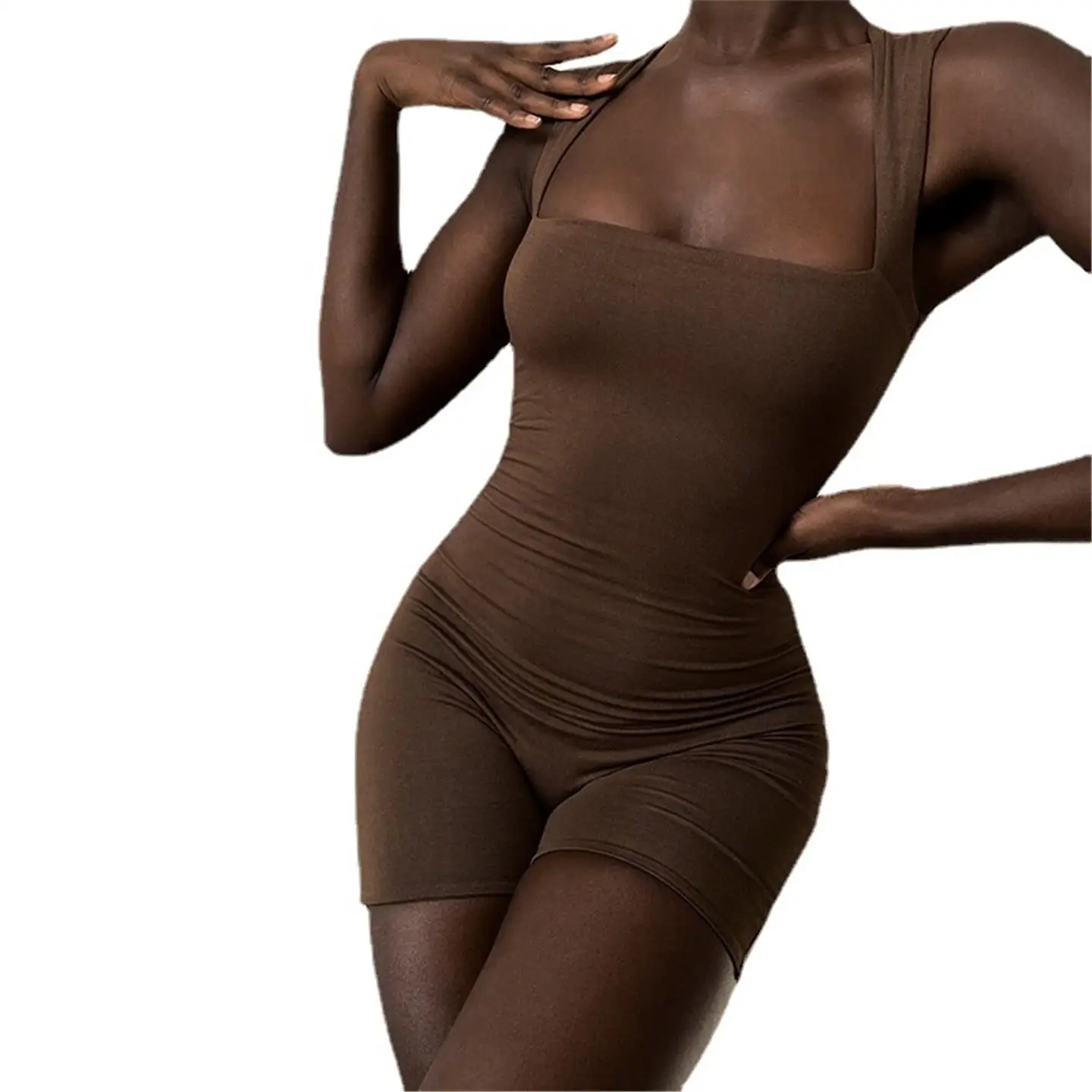 Sexy Bow Susp Slim Fit Dr für Frauen Basisschichthose Fünfviertellänge Mittlere Taille Design Triacetatfaser 00 %