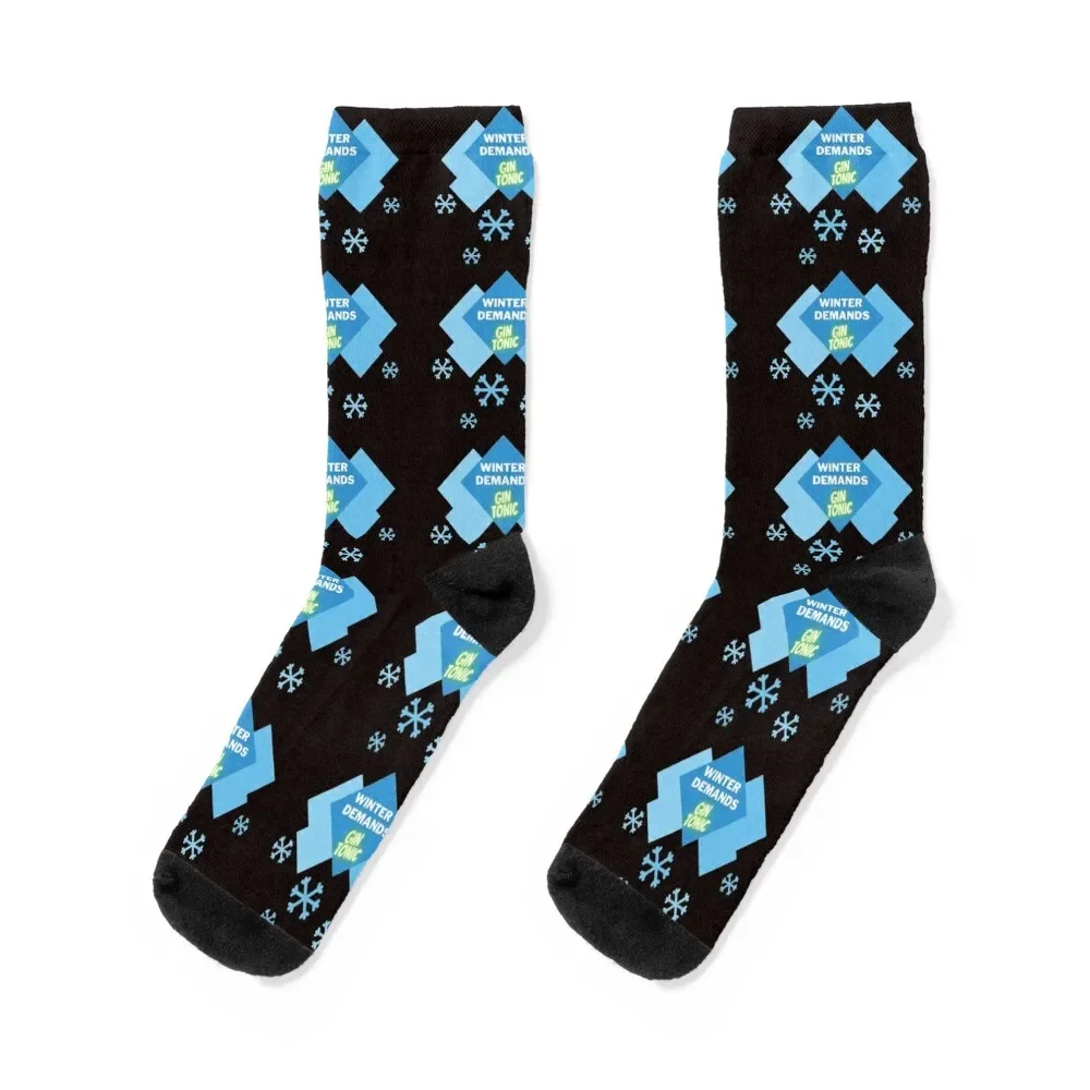 

Winter Demands Gin Tonic Socks anti-slip Soccer Boy Child Socks Women's