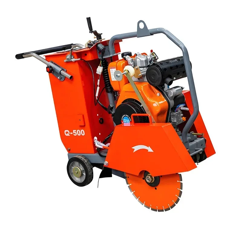 Road cutting machine, hand push road cutting machine, small construction machinery