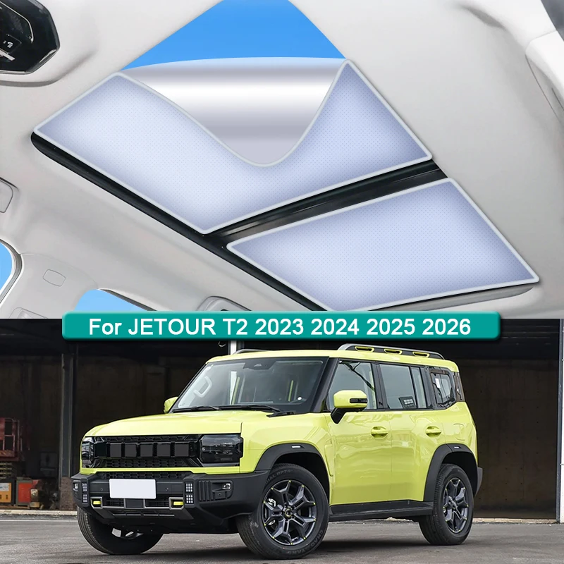 

Car Roof Sunshade For JETOUR T2 2023 2024 2025 2026 Electrostatic Adsorption Sunroof Sunshade Skylight Blind Shading Sticker