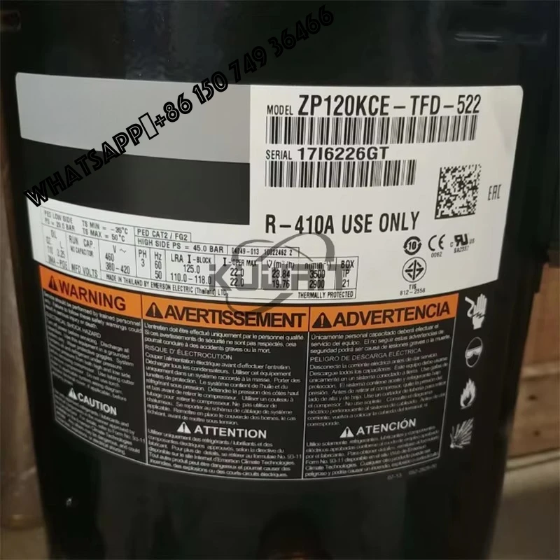 

Hot Cope Compresor land ZP120KCE-TFD-522/155/250/523 ZP120KCE-TFD-950/425/465/477/977 ZP120KCE-TF5-455 ZP120KCE-TF5-950 ZP120KFE