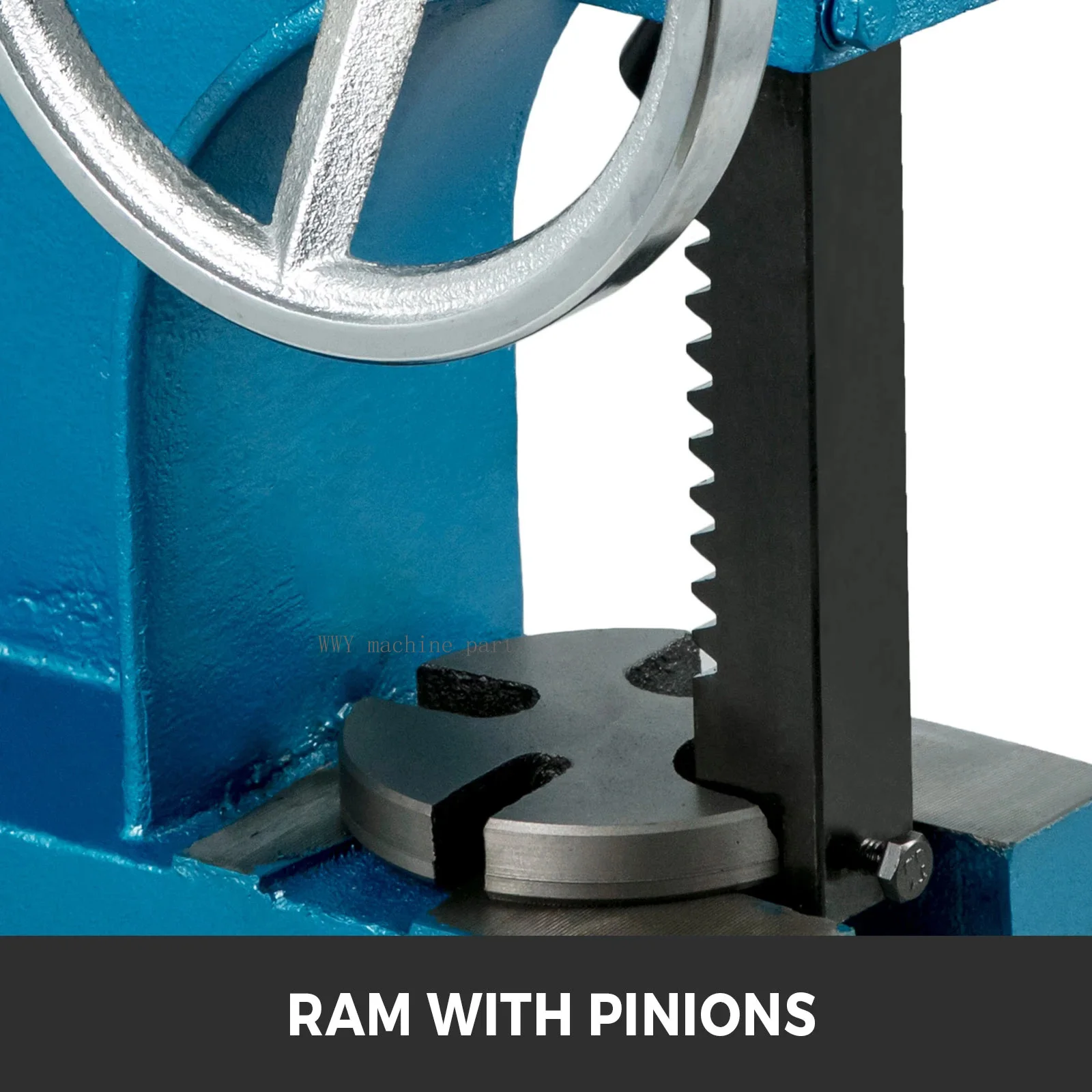 Ratchet Arbor Press 1Ton Rivet Press Machine Ring Type Cast Iron Assembly AP-3 Manual Desktop Metal for Riveting Punching Holes