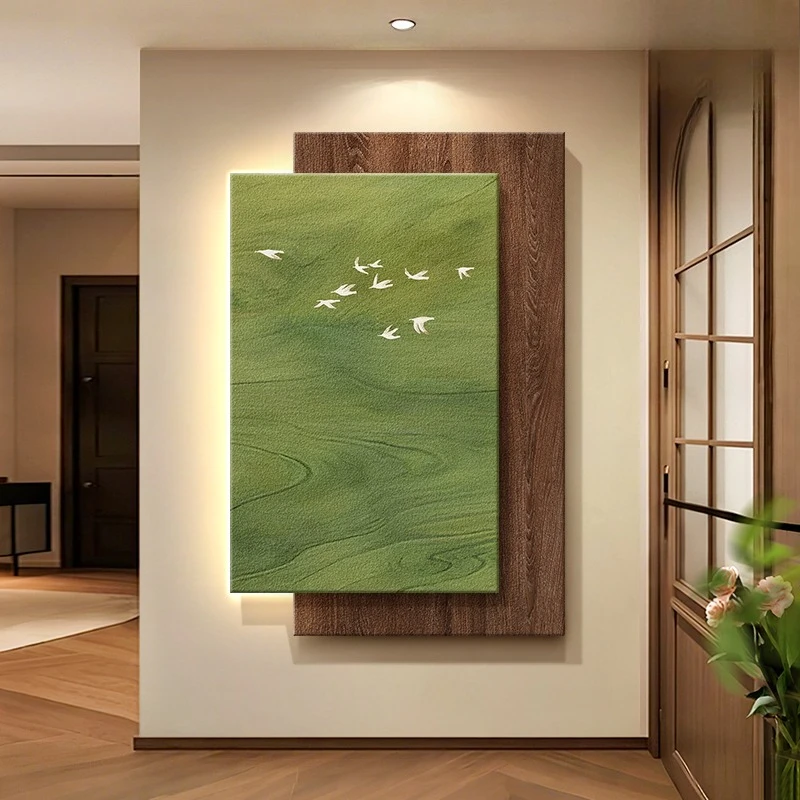 

Декоративная картина для входа в средневековом стиле, ретро-искусство, трехмерная подвесная картина, напротив двери, коридор, лампа, фреска