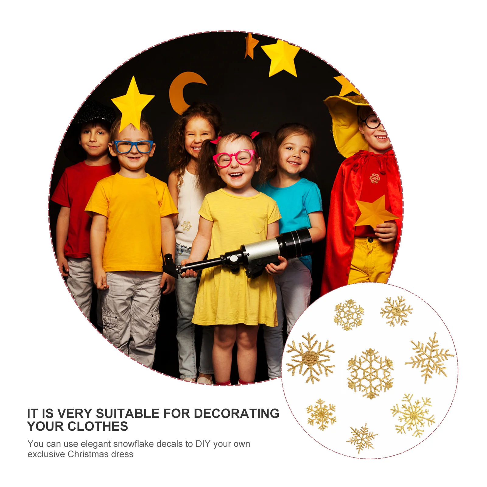 

8Pcs Snowflake Embroidery Patch Clothes DIY Decorative Applique Christmas Cloth Patch Sewing Patches for Women Festive Clothing