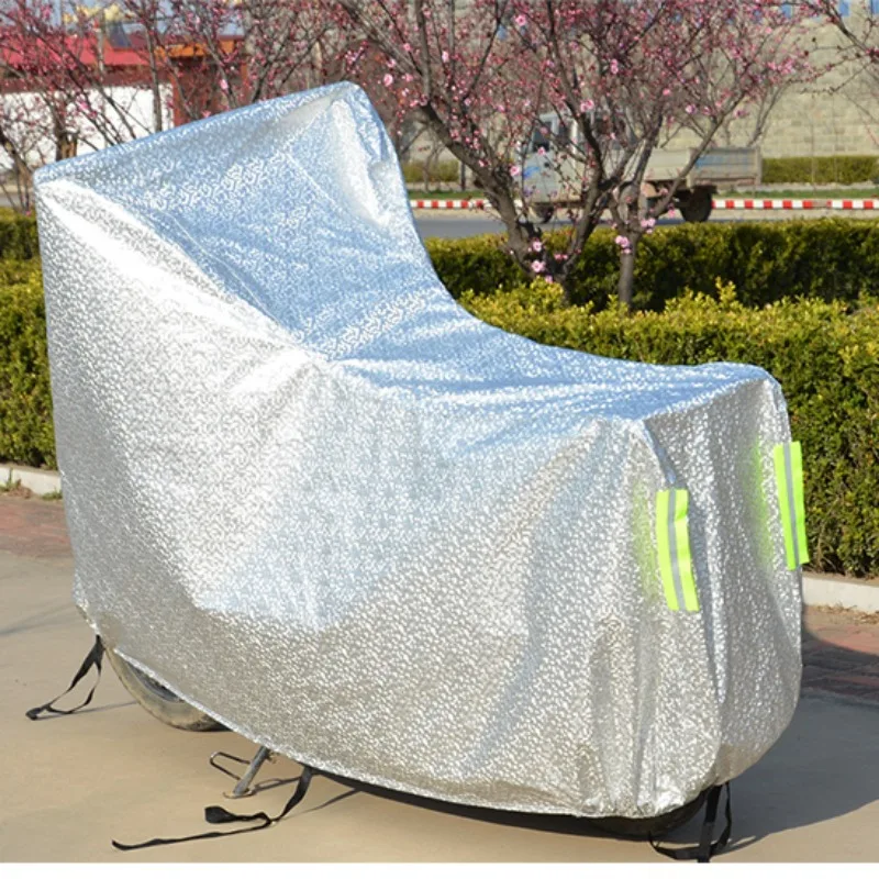 

Солнцезащитный непромокаемый чехол для электромобиля — материал из ткани Оксфорд, изоляционный солнцезащитный чехол для скутера для наружного использования