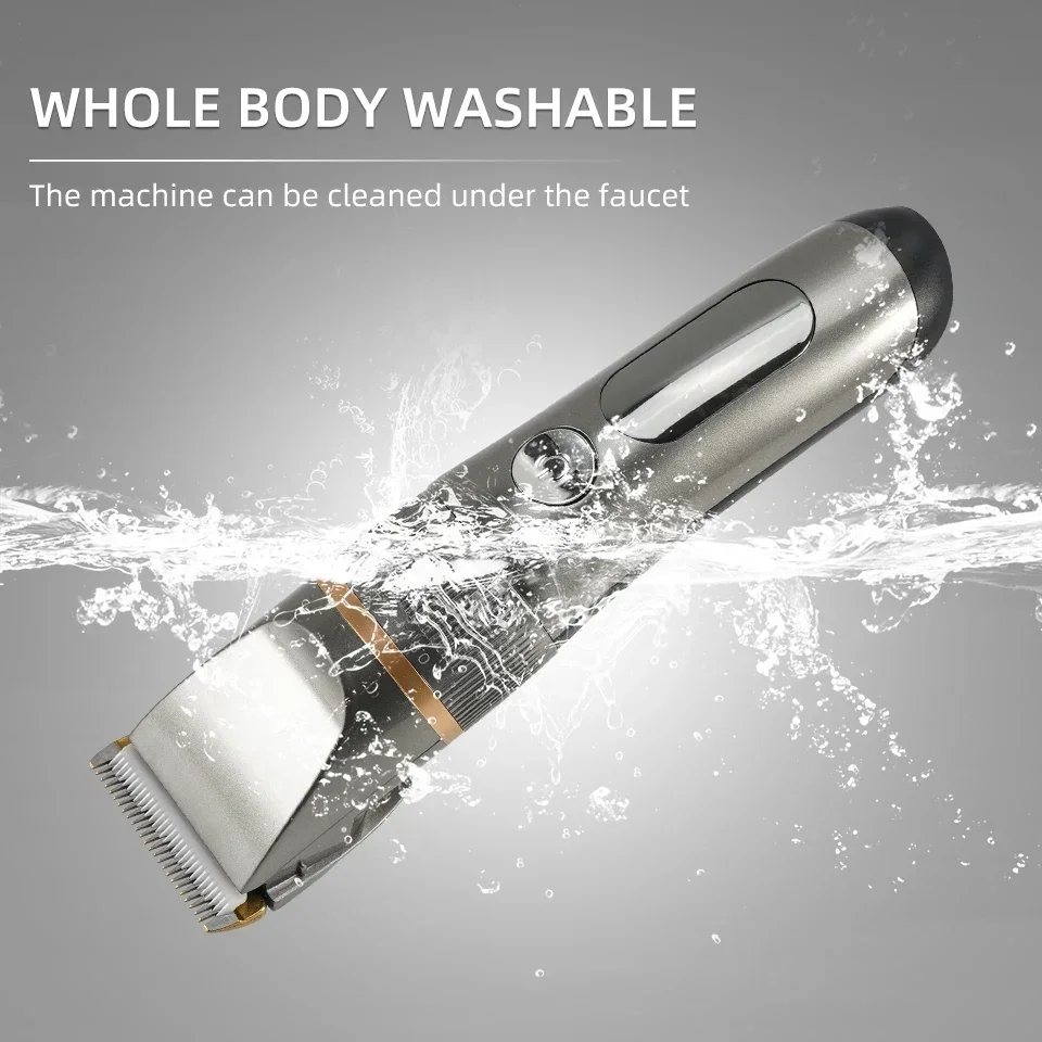 Tagliacapelli professionale Tagliacapelli elettrico da uomo Tagliacapelli ricaricabile Display LCD Tagliacapelli 2 marce