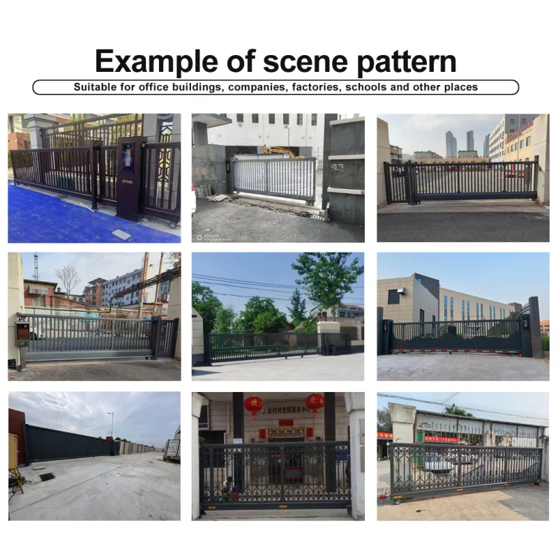 custom.Automatic Commercial Fence Cantilever Sliding Gate Retractable Aluminum Alloy Gate Latest Sliding Entrance Gate
