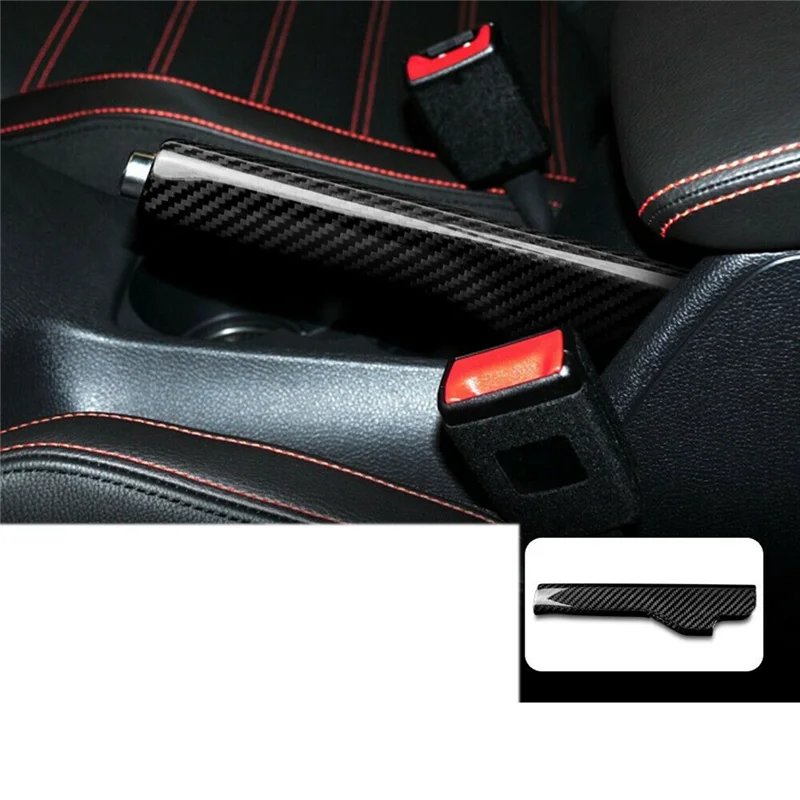

A90Q-Real Carbon Fiber Handbrake Cover Hand Parking Brake Handle For Jetta MK3 Golf 6 MK5 MK6 EOS Scirocco