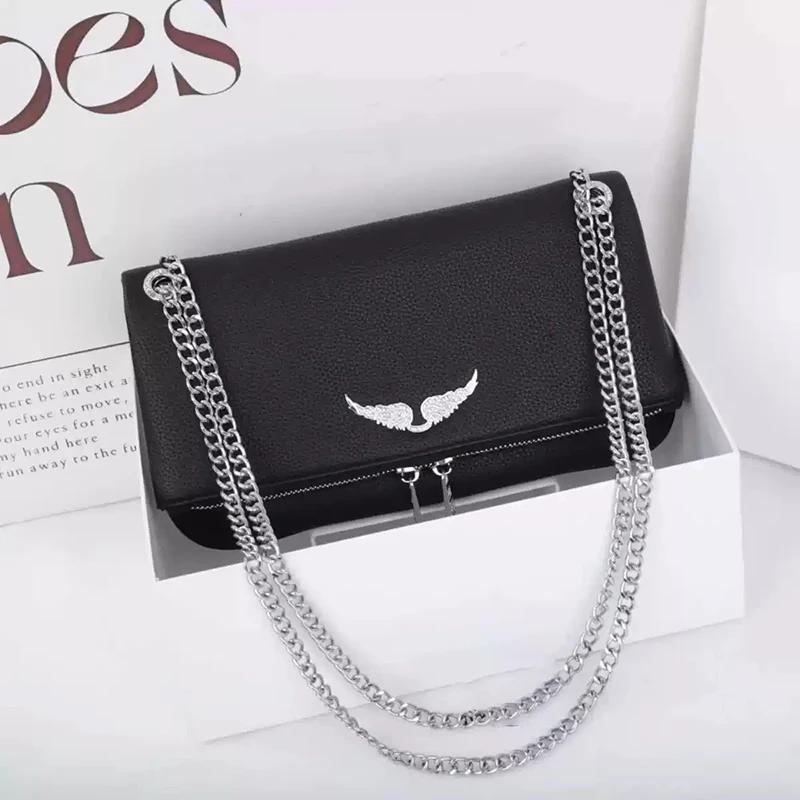 

2025 New ZV Faionable Chain oulder Bag Women's Envelope Crossbody Bag Underarm Bag Casual Simple Sle Soft Polyester