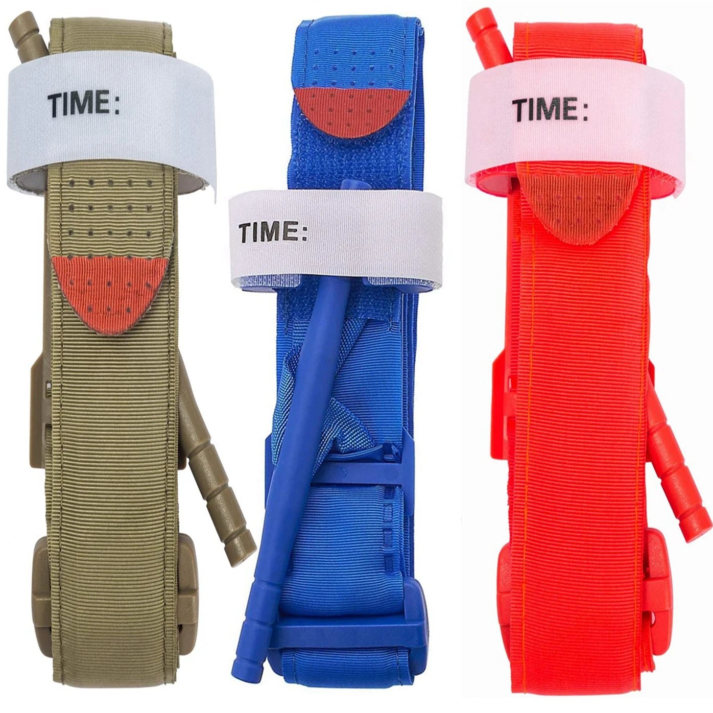 3pcs Tourniquets Combat Tactical Rescue Rapid Hemostatic Control Equipment Single-Handed Tourniquet for Outdoor Emergency