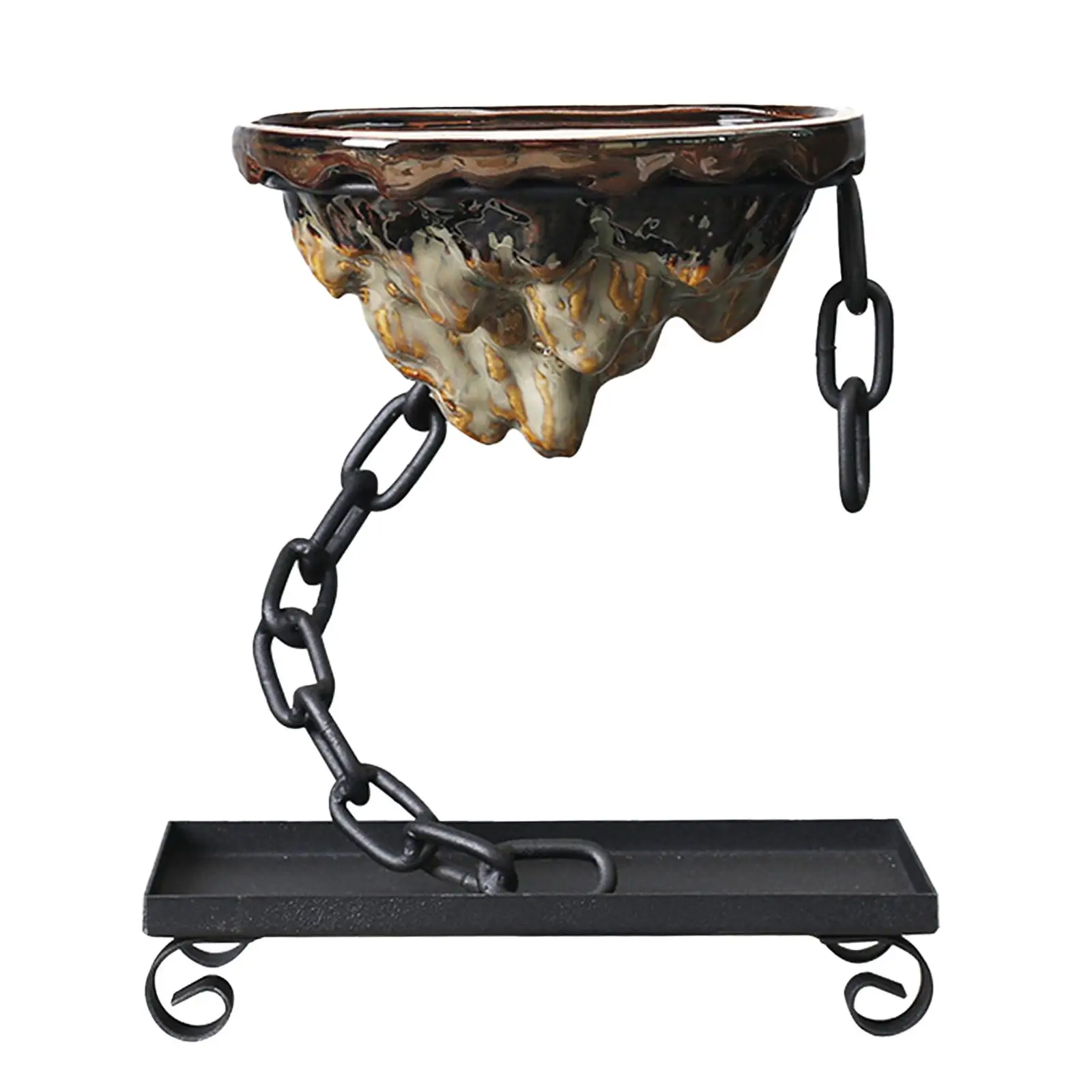 Succulent Planter with Drainage Holder Indoor Planter Potted Plants Decor Ceramics Plant Pots for Home Desk Office Decor