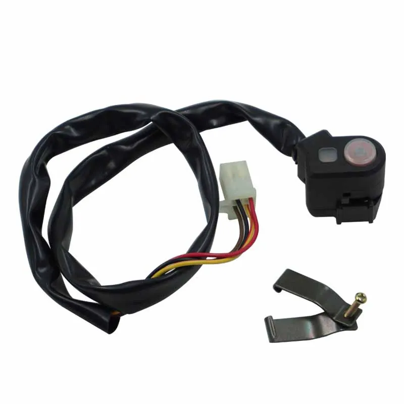 Motorcycle Electronic Starter Switch with Indicator Light Engine Electronic Start/Stop/Stop Switch Button Dirt Bike Tuning Parts