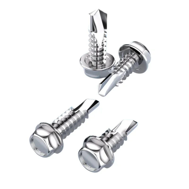 สกรูหัวหกเหลี่ยมเจาะรูเอง, สกรู Tek สำหรับแผ่นโลหะแบบเกลียวปล่อย สแตนเลส 50 ชิ้น