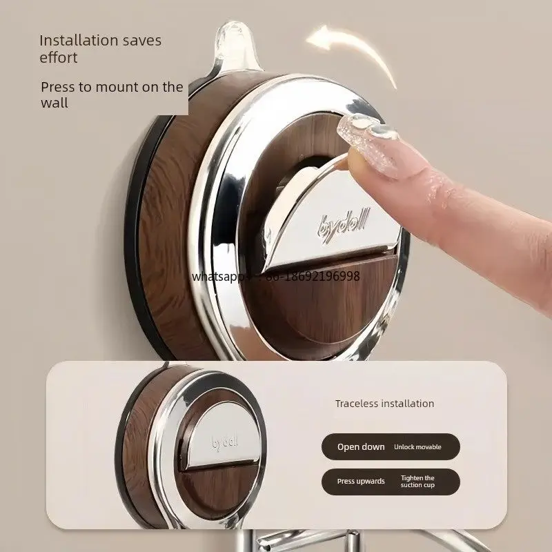 Suction Cup Kitchen Tissue Holder No Punching Lazy Rag Plastic Wrap Hanger Cabinet Paper Hanger Paper Drawing Rack
