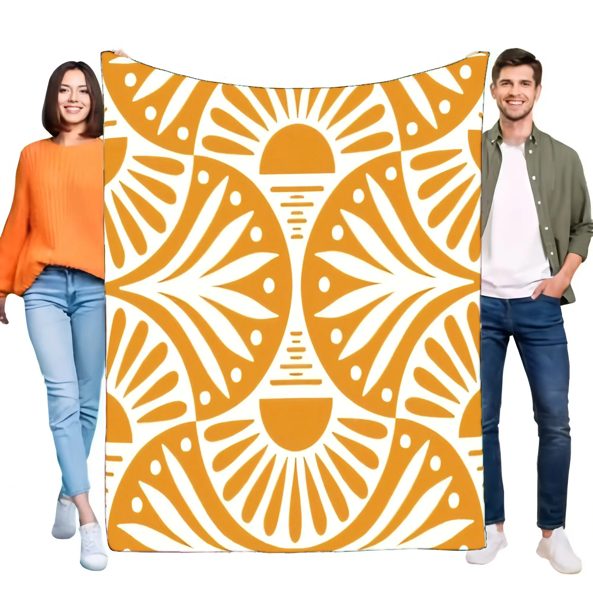 Stylowy koc w retro wzory, miękki i przytulny pled na sofę i łóżko, lekka kołdra dekoracyjna idealna do wystroju domu lub jako narzuta.