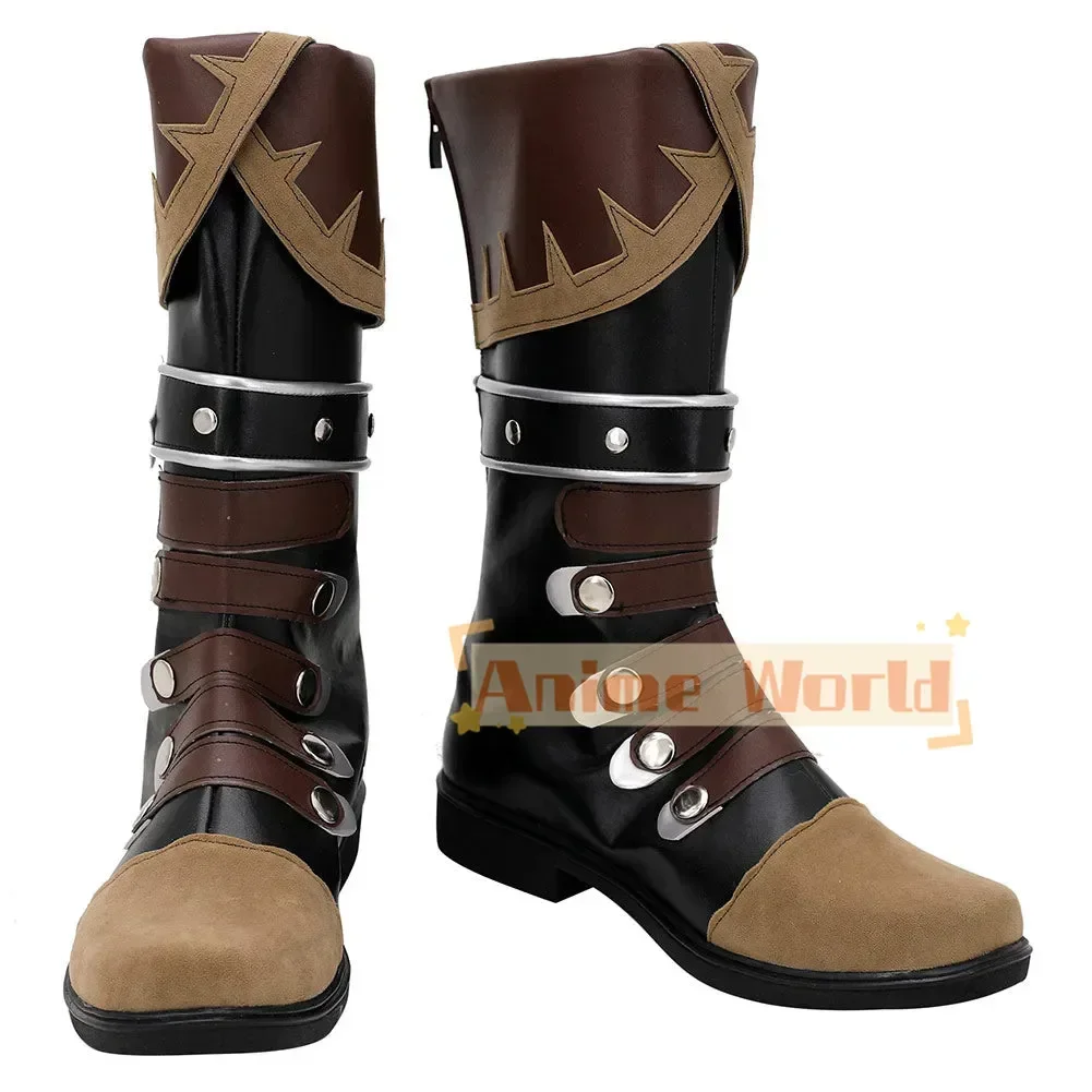 

Genshin Impact Diluc Ragnvindr Сапоги Аксессуары Обувь для косплея на заказ