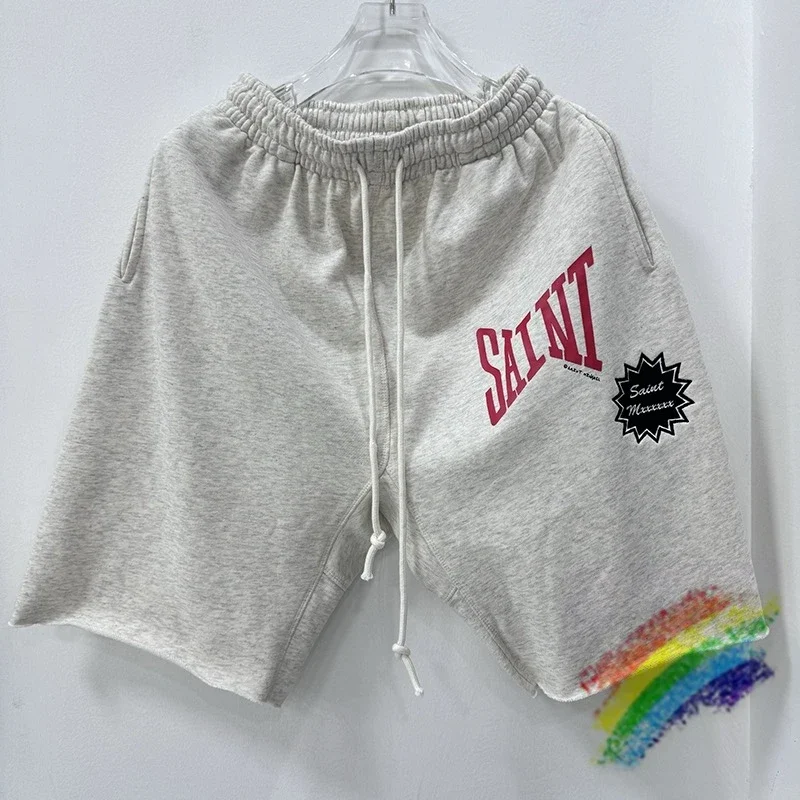 

Saint Shorts Мужчины Женщины Повседневные бегуны на шнурке Свободные абрикосовые черные бриджи с бирками