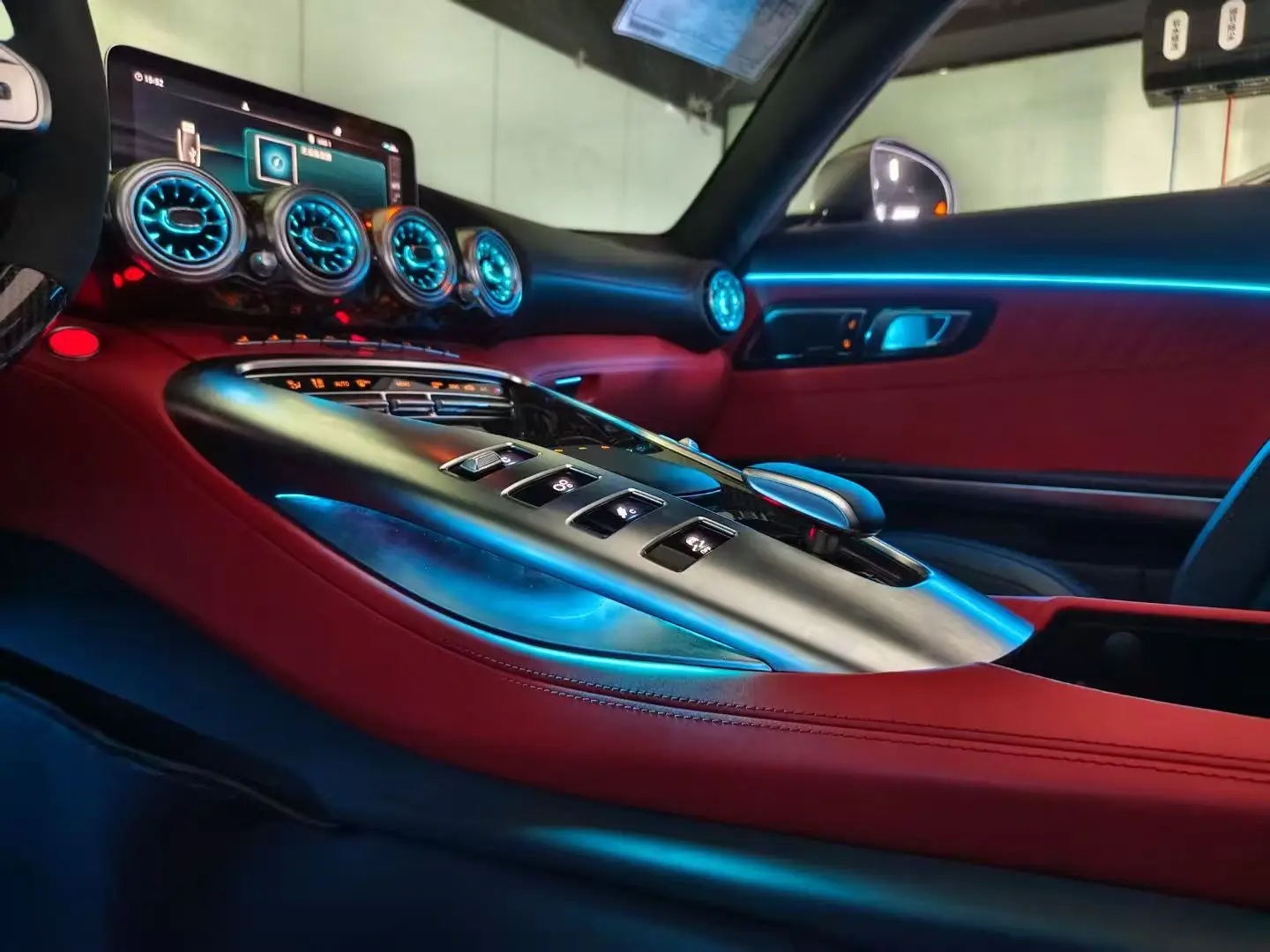 Icarsin W290 الضوء المحيط لمرسيدس AMG GT 43/53/63 2015-2018 إضاءة LED داخلية ترقية ملحقات فتحة التهوية التوربينية #2