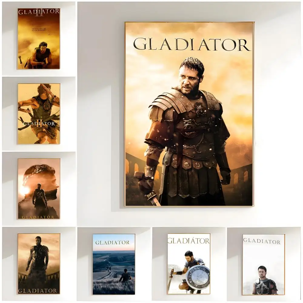 Epic Action G-Gladiator Poster Classic Wall Art  Home Decor  Peel and Stick Unframed