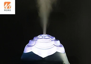 New flower shape ultrasonic humidifier aroma plastic light diffuser