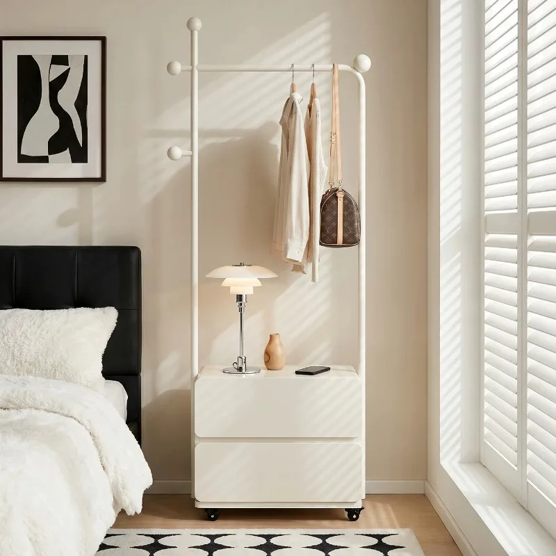 Space Saving Shelving Clothes Stand Jacket Hat Wheel Bench Coat Rack Entrance Organizer Colgadores De Ropa Furniture Living Room