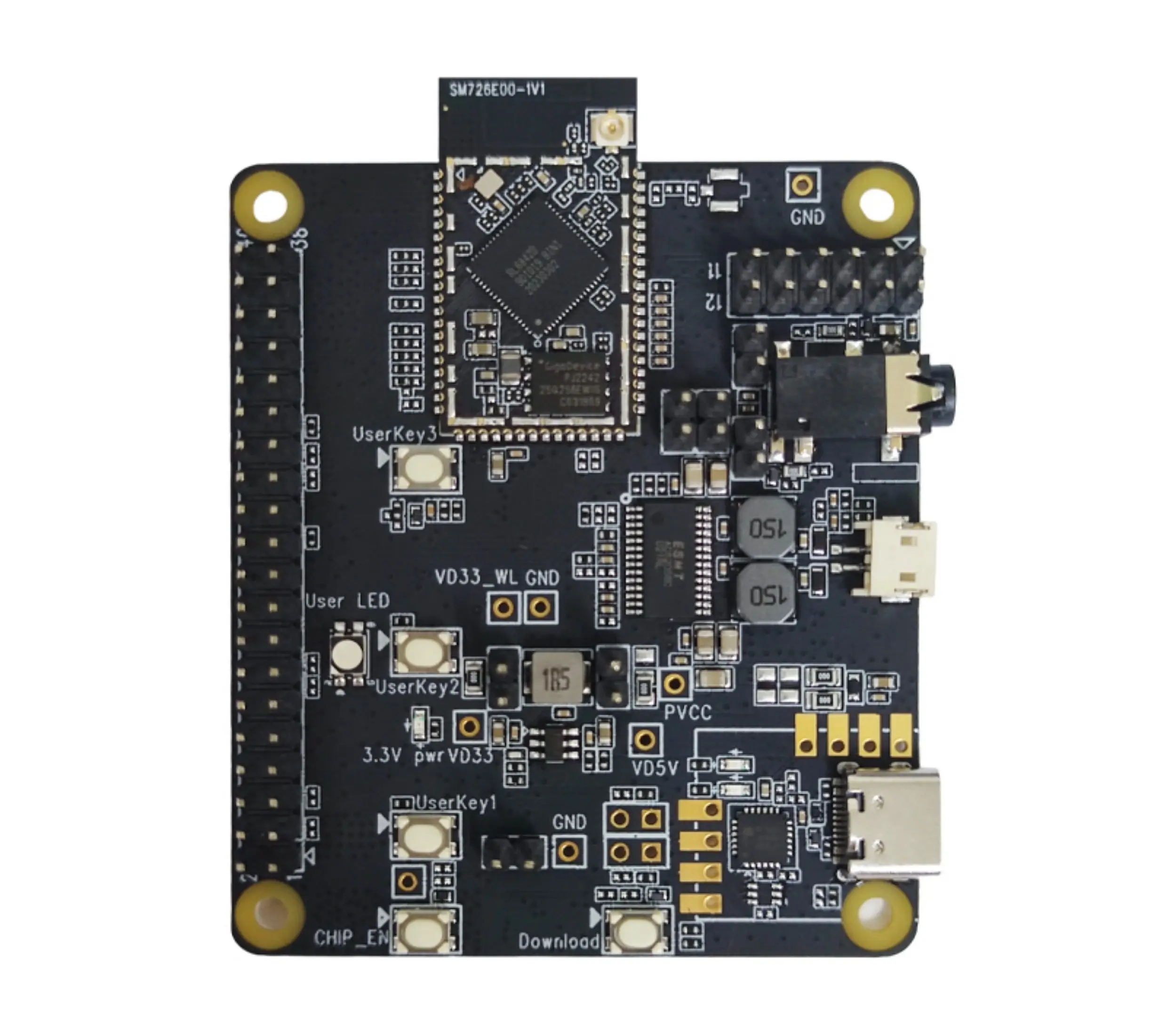 RTL8713ECM AI+WiFi6+BT+BLE 5.2 AIoT development board PKE8713ECM-VA4-N43