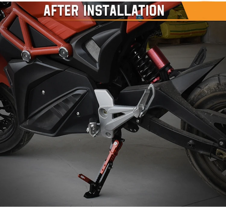 18-24 CM Universeller Motorrad-Seitenständer Verstellbarer Parkständer Halterung Seitenstütze für Dirt Bike Motorrad Zubehör – Detail 11