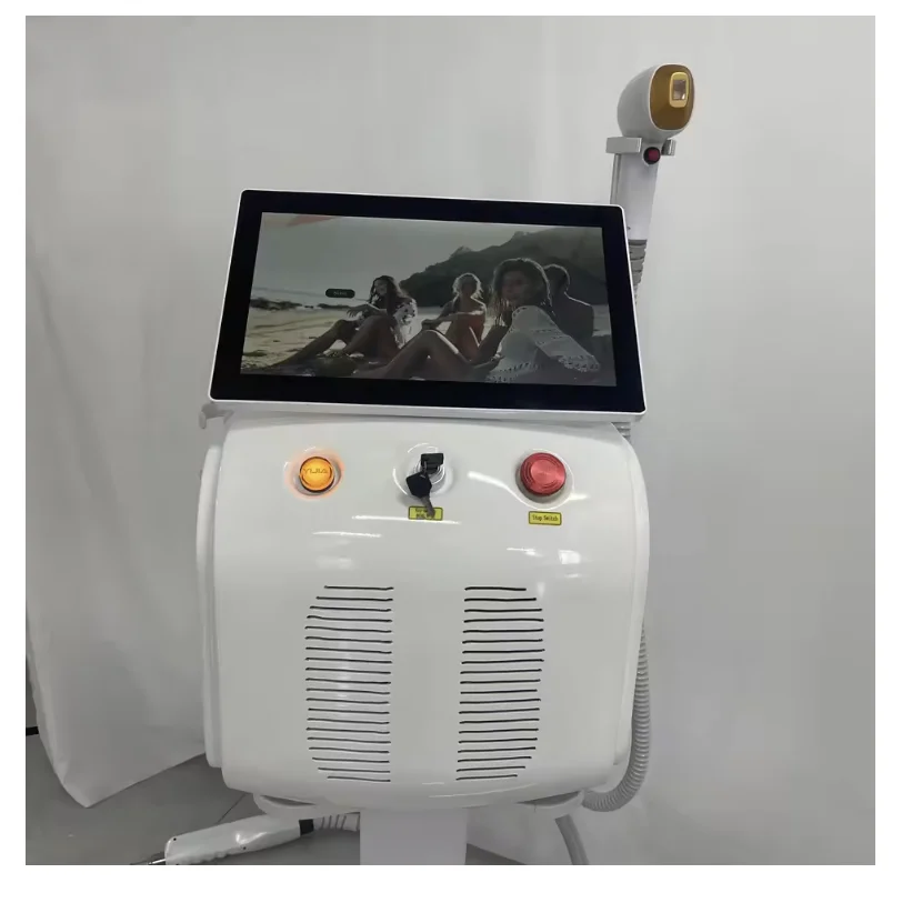 

Professional 3 Wavelength 755 808 1064nm Freezing Point Laser Permanent Painless Hair Removal Machine Skin Rejuvenation Hot Sale