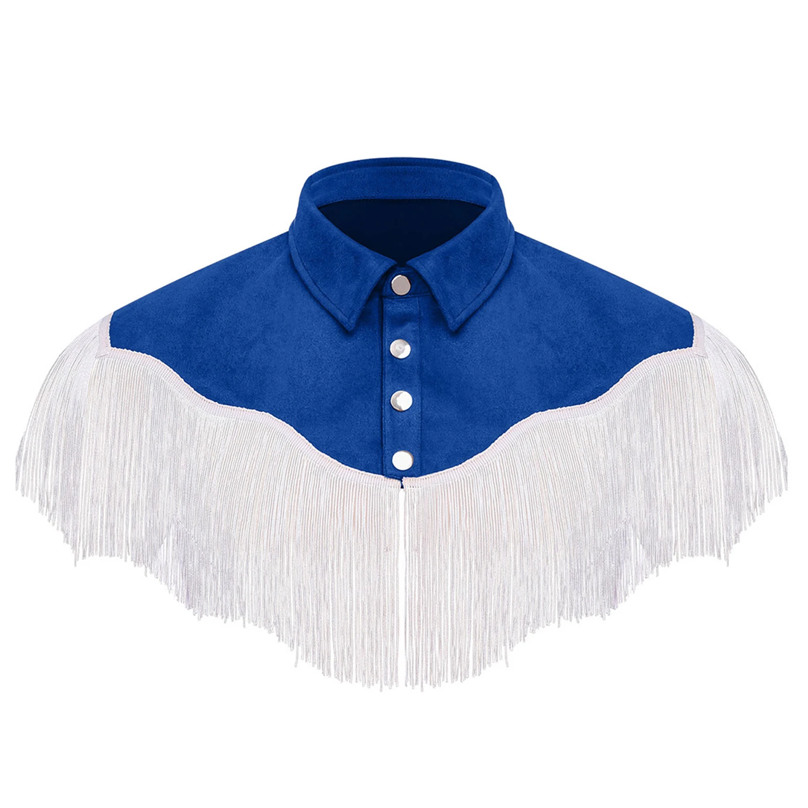 

Men Vintage Tassel Tops Cowboy Hippie Shoulder Cover Shawl Shrug for Cowboy Folkloric Cosplay Theme Party Halloween Photographic