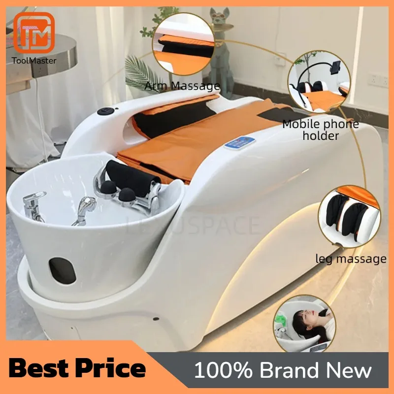 【Best Selling】Trend 2025 Custom Japanese Head Spa Bed Plumbing Electric Shampoo Chair With Full Body Massage UK