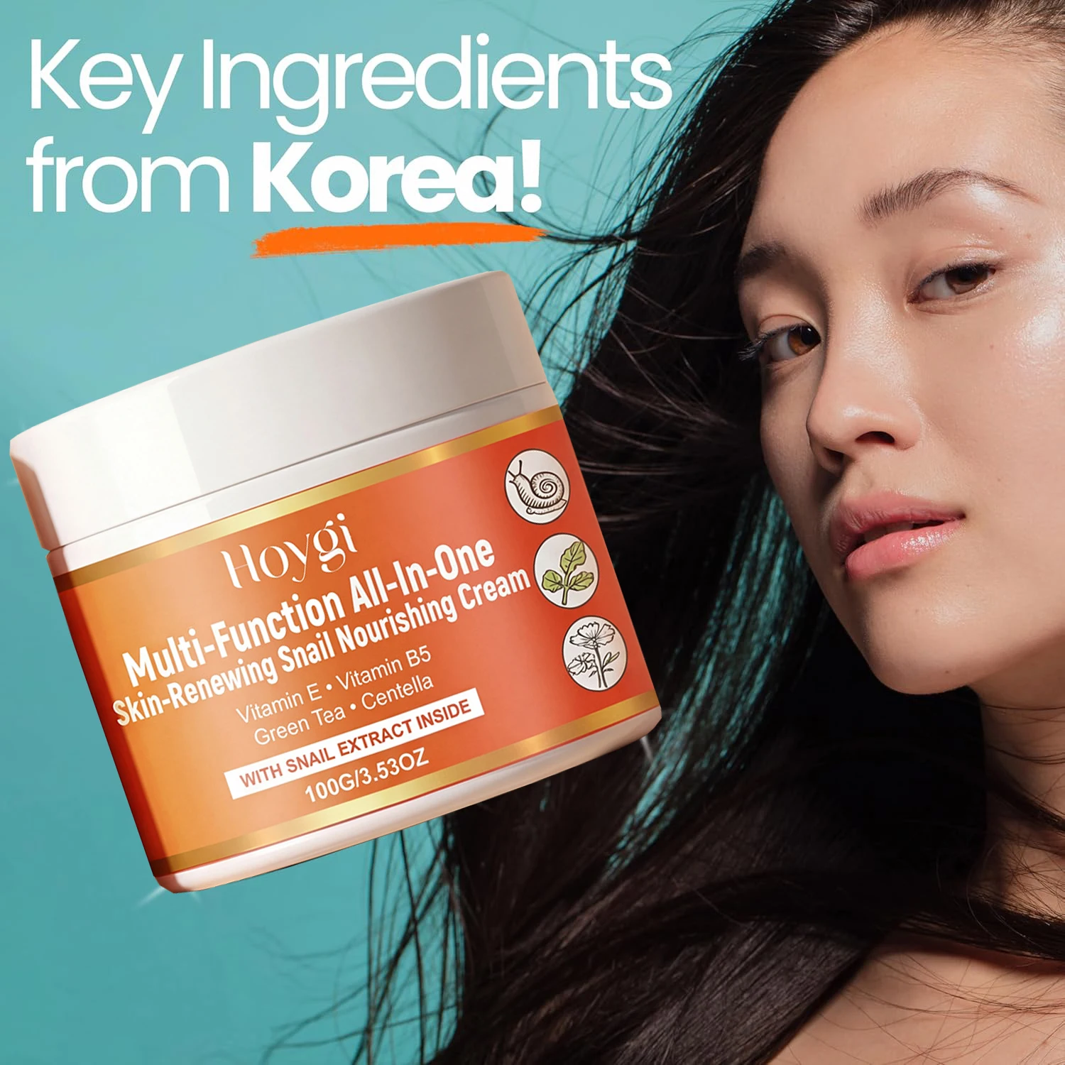 Snail Mucin Moisturizer Cream Korean Skin Care Day & Night Snail Repair for Face  Beauty Anti Aging Facial Skincare
