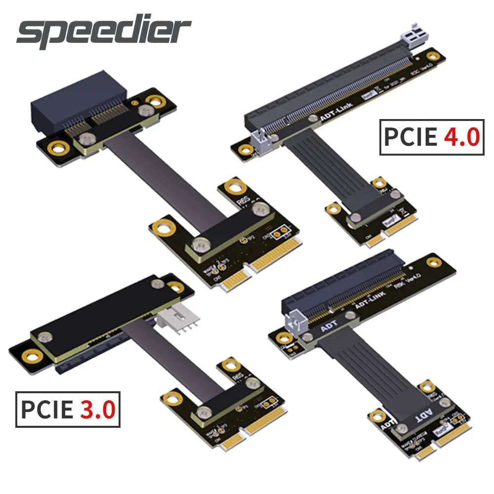 

Mainboard Mini PCIe Gen4/3 Extender mPCIe to PCI Express 4.0 x1 x4 x8 x16 Slot Riser Adapter for PCIE RAID NVMe SSD LAN GPU Card