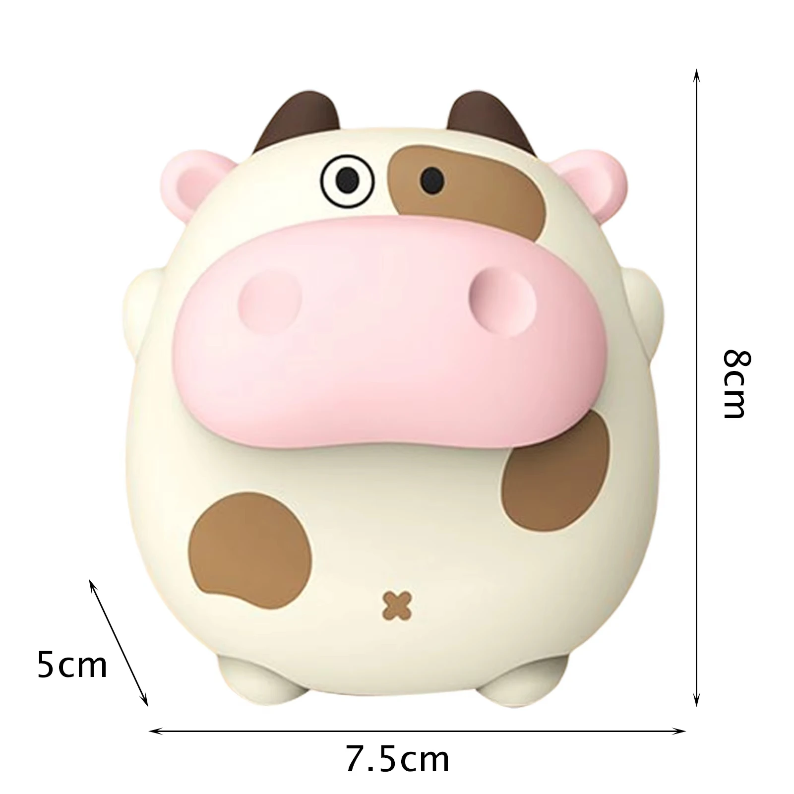 Pig and Cow Mini Portable Hand Warmer, Reusable USB Rechargeable Hand Warmer, Suitable for Outdoor Hiking and Fishing