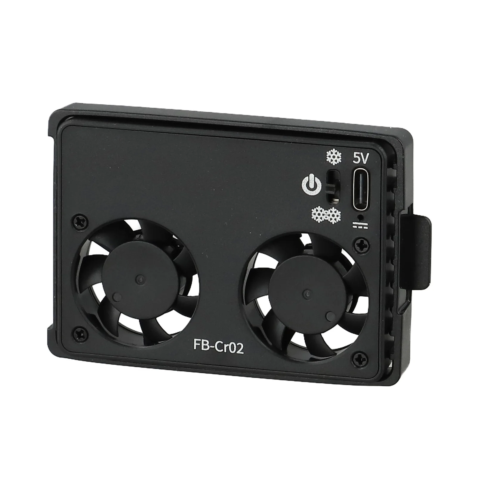 

ABS Camera Cooling Fan Overheating Prevention Live Camera Radiator with four mounting clip Built-in 350mAh Battery For FS-01