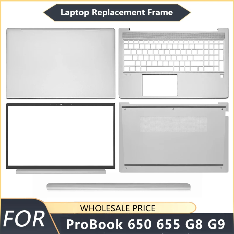 NEW For HP ProBook 650 655 G8 G9 Laptop LCD Back Cover Front Bezel Palmrest Bottom Case Hinges