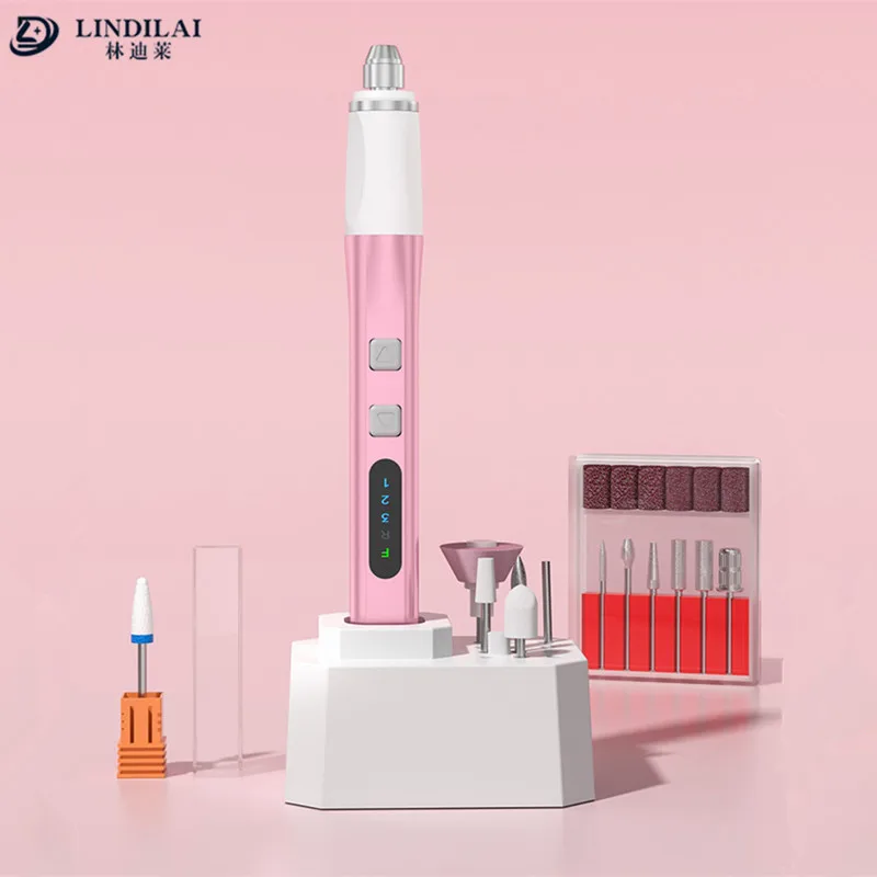 

Adjustable Wireless Nail Drill Pen Nail File Polishing Pen Electric Nail Remover Machine Portable Manicure Drill Salon Tool
