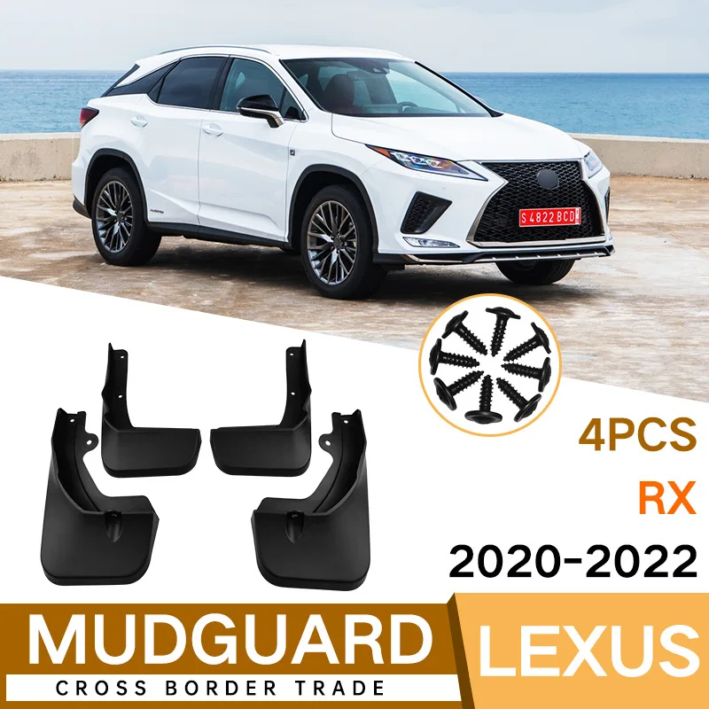 

For Lexus RX 2020-2022 black car mudguard Reduce dust Resist tire dirt car accessories tools