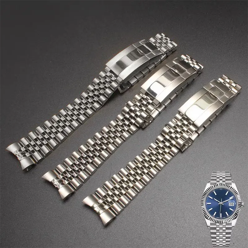 20mm Jubilee 904 Watchband For Yacht-Master GMT Master Submariner Men Strap Luxury watch chain Mod Parts Watchband For Rolex