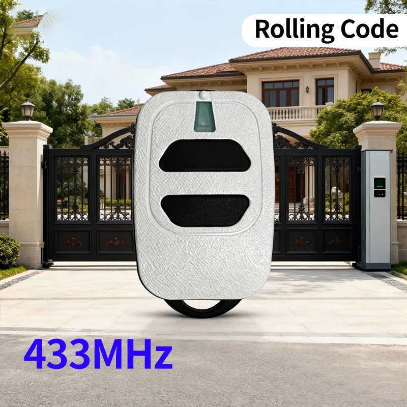 433MHz Garage Door Remote Control Rolling Code Compatible with GT2 GT4 GTI2 GTI4 GTI2N GTI4N GTI2M GTI4M TR2 TR4 TR2N TR4N