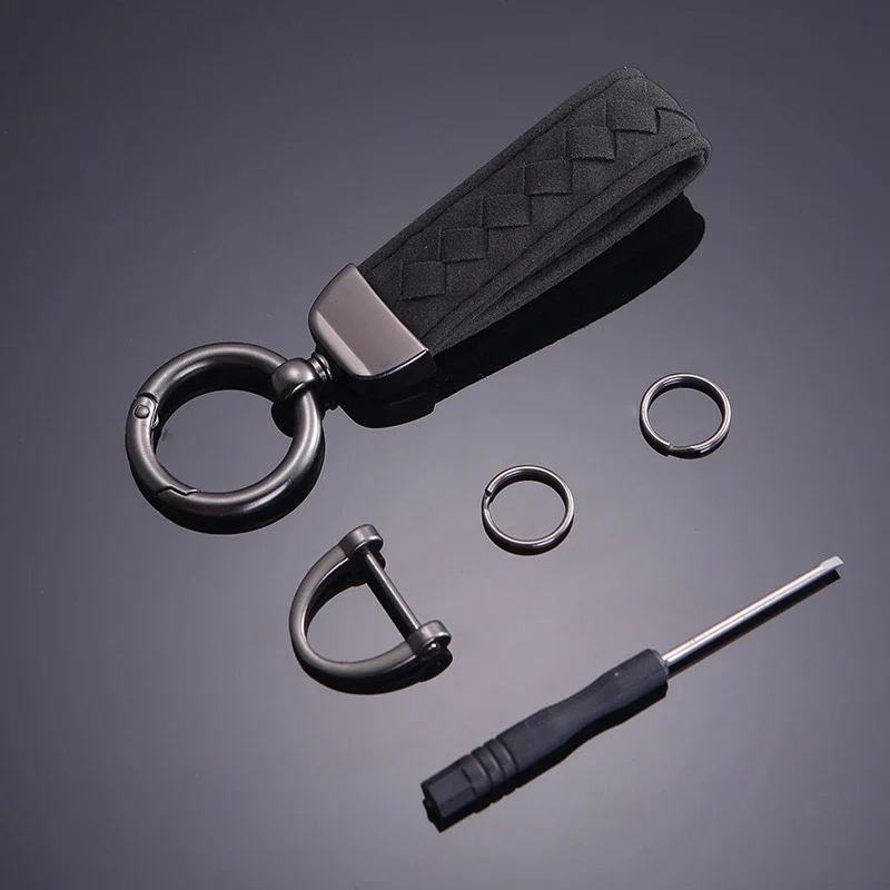 Luxury Lambskin Car Key Chain, High-Quality Gift
