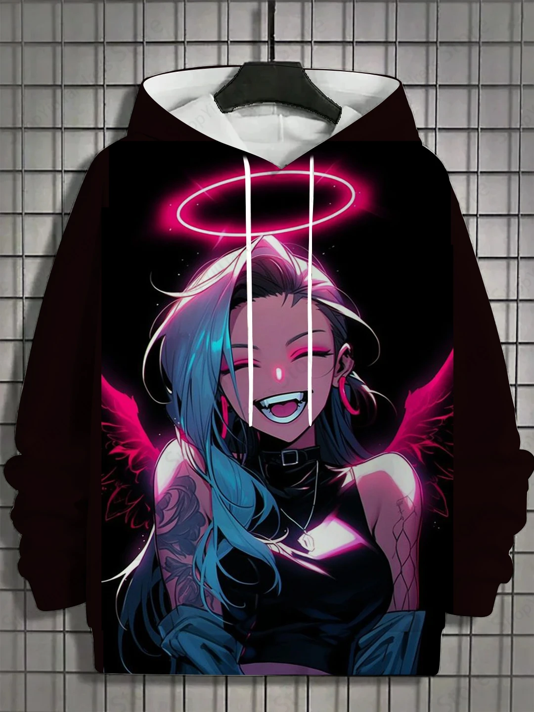 Anime Beauty 3d Print 까마귀 남성 여성 패션 그래픽 후드 소년 코트 여성 땀 남성 의류 남여 Tracksuit 소년 재킷