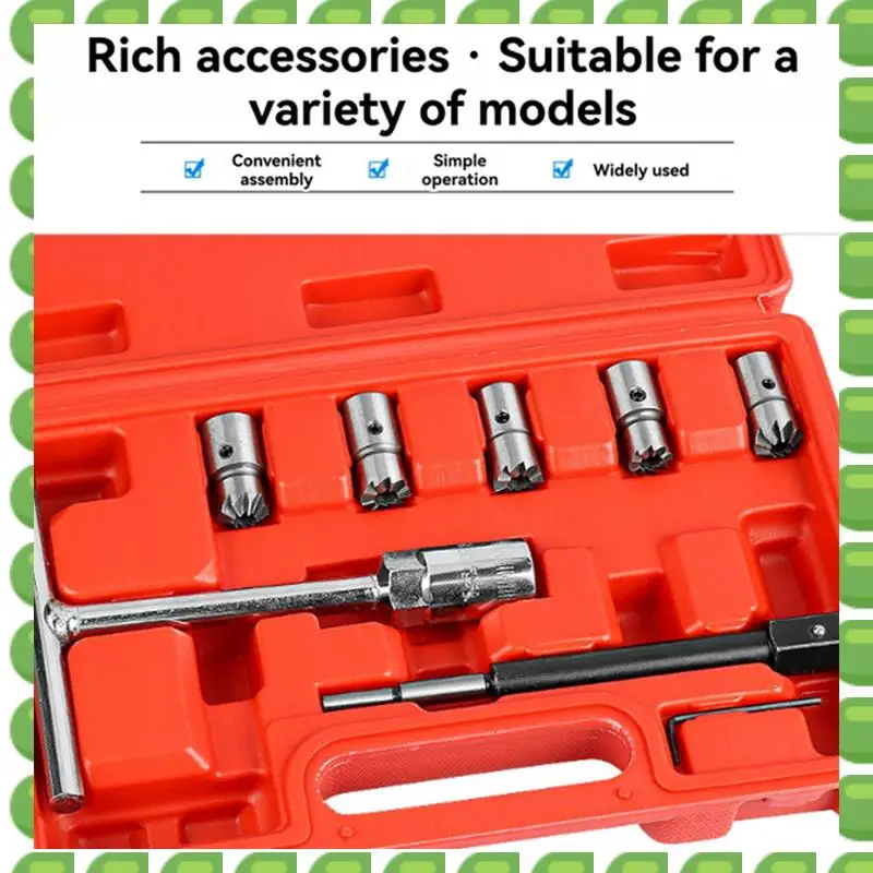 

A04V 7 шт. очиститель дизельных форсунок, чистый 7 шт., средство для удаления углерода, резак для сидений, режущий инструмент, набор инструментов для гаража автомобиля