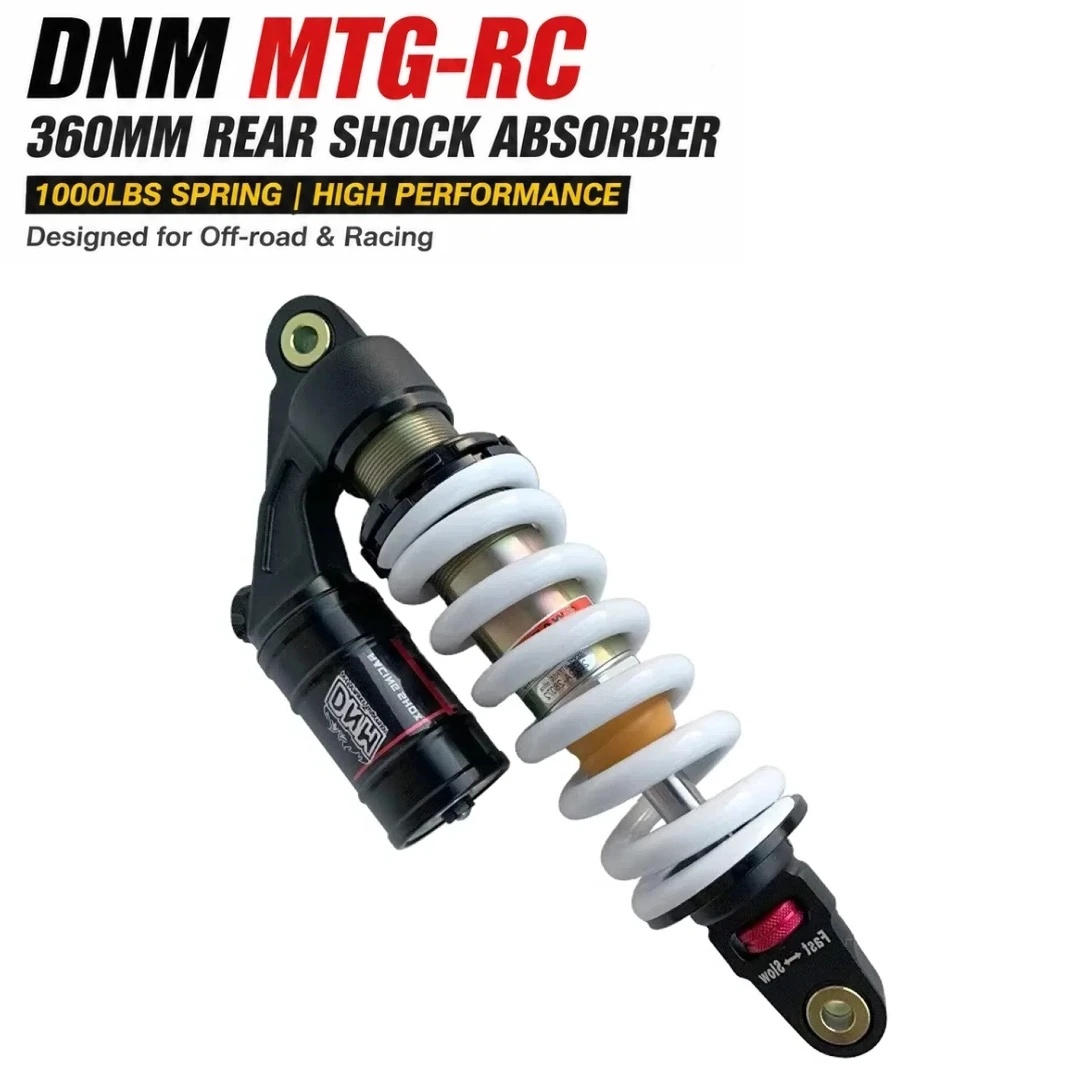 Motorcycle Suspension 360mm 1000LBS DNM MTG-RC Rear Air Shock Absorber For Dirtbikes 125cc Honda Forza 350 tuning CBR650R ATV