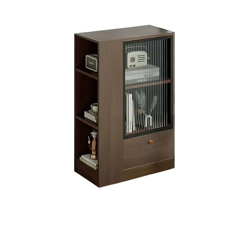 Light luxury solid wood bay window cabinet, balcony locker, window sill storage