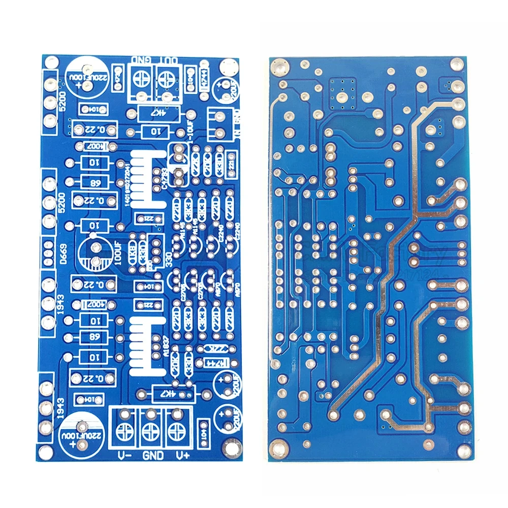 PCB Board 1943+5200 Mono Power Amplifier Board For Audiophile DIY 200W PCB Board Circuit Design Empty Board High Power wholesale