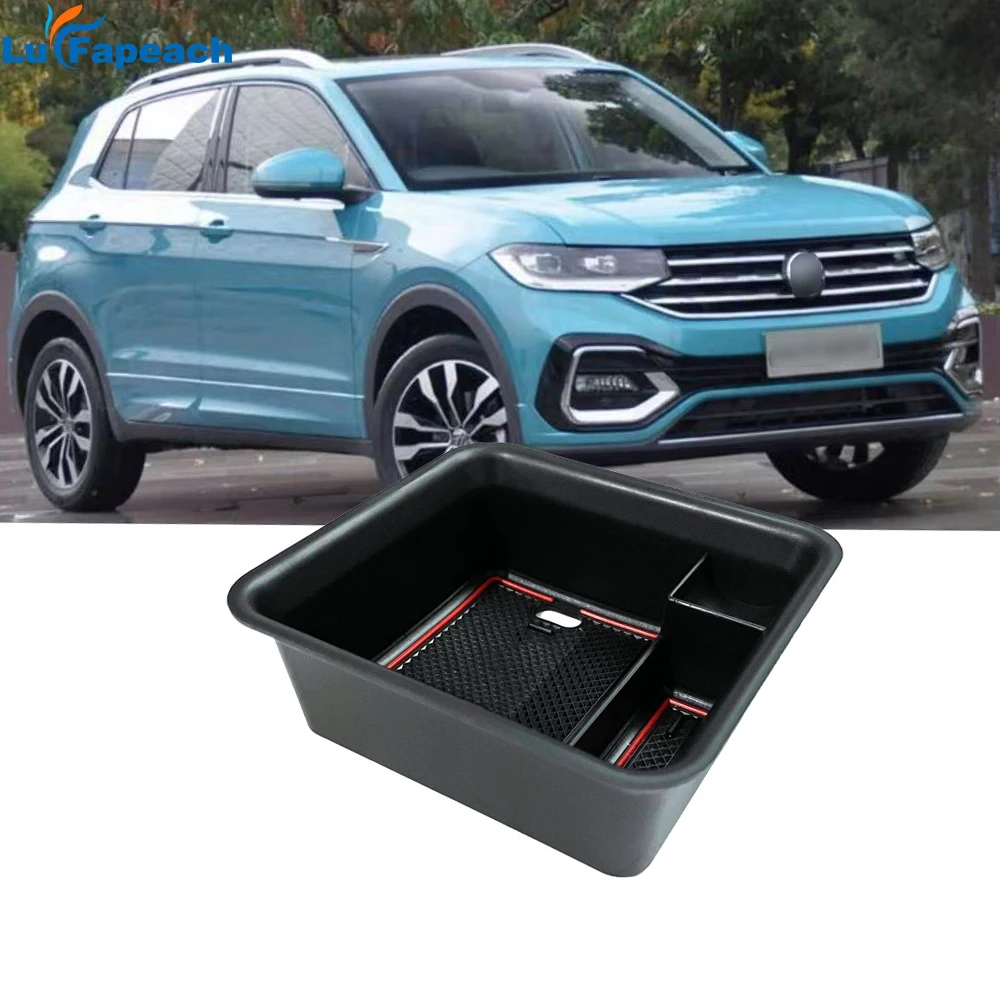 

Suitable For Volkswagen Exploration Armrest Storage Box T-cross Tacqua Modified Car Case Accessories Interior ABS 2019 2020