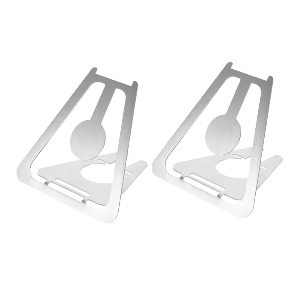 2Pcs Rustproof Stainless Steel Medal Display Rack Sleek Minimalist Design Medal Holder for Home Office Wall Shelf Award Display